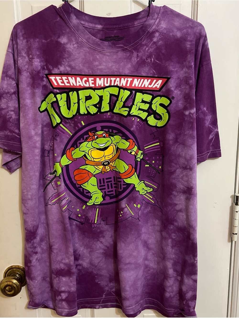 Teenage Mutant Ninja Turtles Purple Tie-Dye Graphic Tee